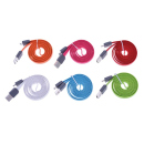 Tekmee 1m micro USB cable different colours, 24 pcs. display