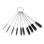 Mini Steel Brushes on key chain, 100 mm, 10p Set