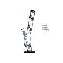Glass Bong Leaves S- shaped, 42cm
