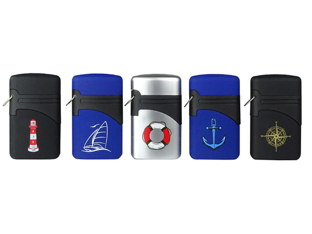 Storm Lighters "Maritimee Exclusive" Blue Jet Flame, 25p Display