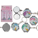 Metal-Key Chain "Unicorn-Hand Mirror", 3,5 cm