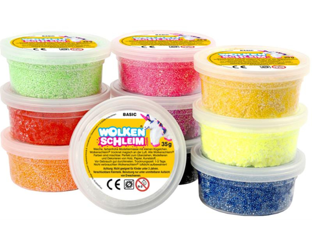 Wolkenschleim "Basic" 10 x 35g, 10er Set