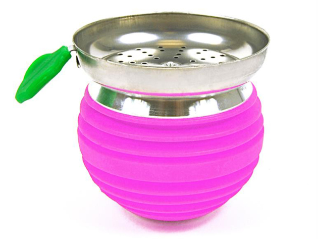 Shisha Head "Apfel" Pink with Screen, 7,5 x 8 cm, 2,2 cm opening
