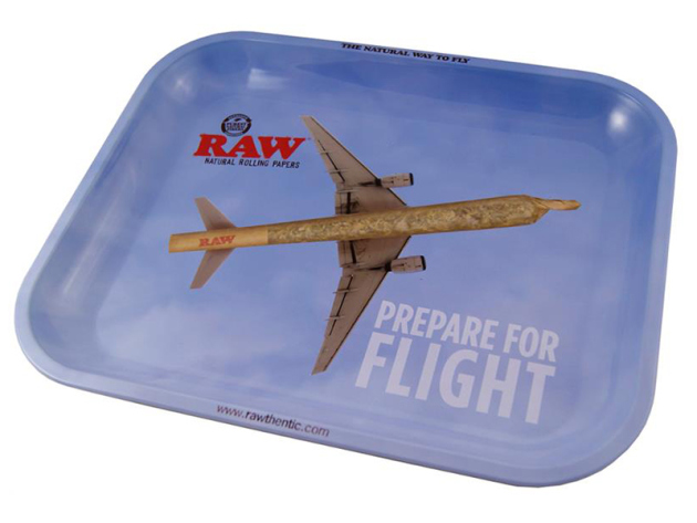 RAW Rolling Tray Roll-Base metal - "Flying High", 28 x 34 cm