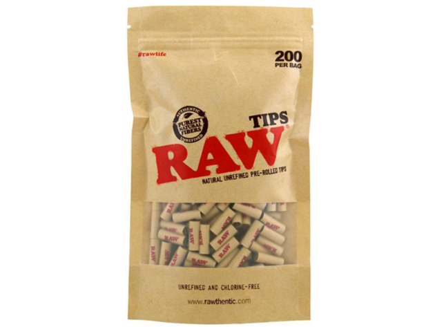 RAW - Filter Tips Prerolled, 200er Tüte