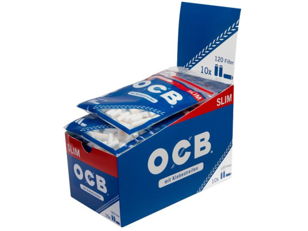 OCB Filter Slim 6mm, with Klebestreifen, 10 bags each 120 filters