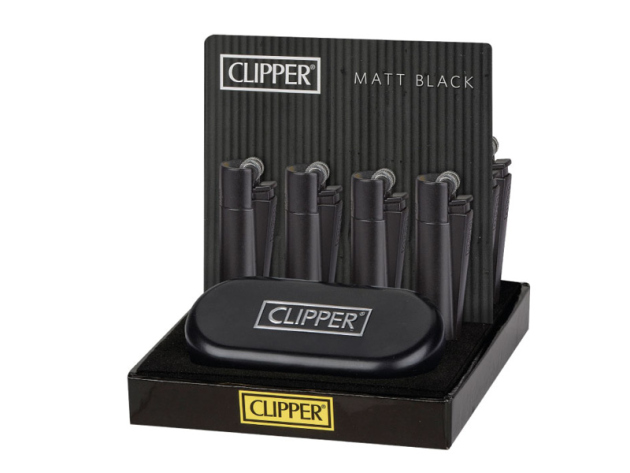 Clipper Metal MATT BLACK (Micro), 12p Display
