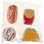 Squeezing Fast-Food 4-fold assorted, 7 x 11 cm/ 9 x 13 cm, 24p Display