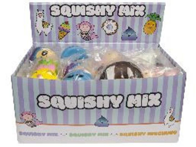 Squeezing-Sortiment 7-fold assorted, 6 x 6,5 cm/ 8 x 10 cm, 24p Display