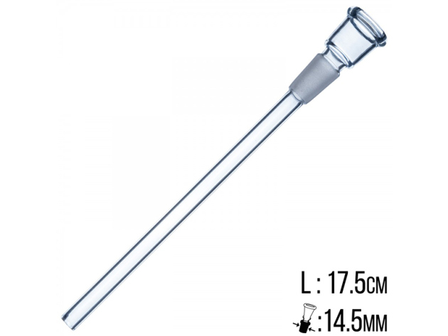 Glaschillum Länge 17 cm "Kleine Tulpe"; Schliff: 14,5 mm