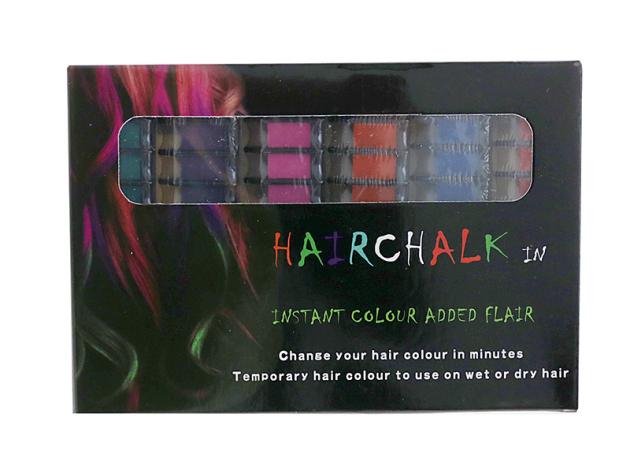 Haarkreide im Kamm in 6 Farben