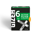 Gizeh Black Filter Aktiv-Kohle 6mm, 34 St&uuml;ck