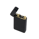 USB-Feuerzeug mit Lichtbogen, schwarz in Geschenkbox