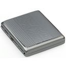 Zigarettenetui "Silver Nobel" für 20 Zig., mit Spange, 12er Display