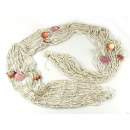 Fischnetz mit Muscheln, Circa 100 x 200 cm