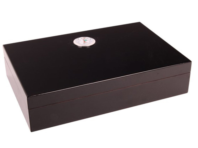 Humidor "Holz" for Cigars, Black