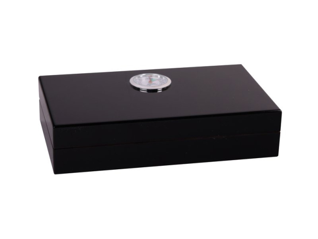 Humidor "Wooden Kompakt" for Cigars, Black