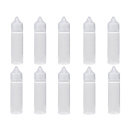 PET Liquid Flaschen 50ml - 10er Pack,  mit abnehmbarer Spitze
