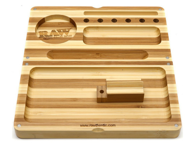 RAW Rolling Tray Roll-Base Bambus "Backflip Magnetic Bamboo"