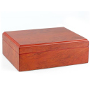 Humidor-Set inkl. Zigarrenascher und Zigarrenabschneider, bordeaux-rot  24x18x9cm