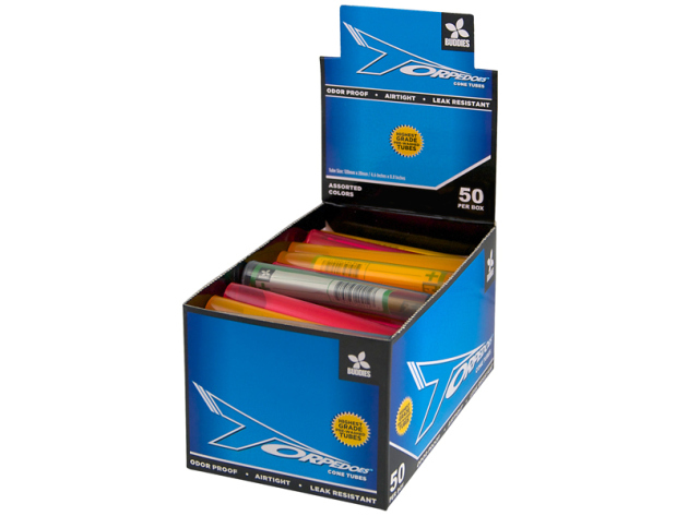 "Torpedoes" Cone Tubes verschiedenen Farben, 50er Display