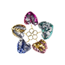 Pailletten - Herzschlüsselanhänger versch....