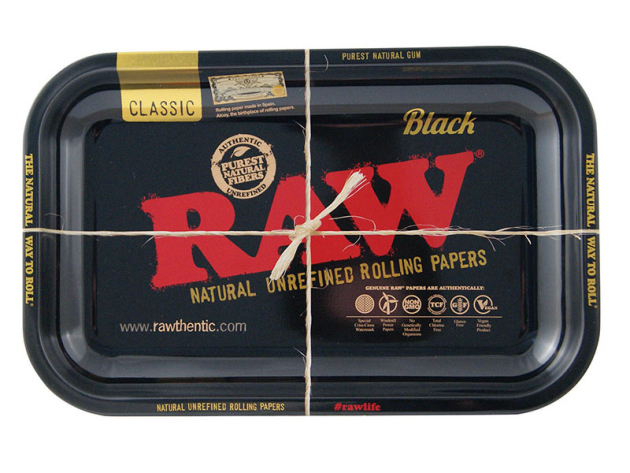 RAW Rolling Tray Roll-Base metal - "Klassisch Schwarz", small