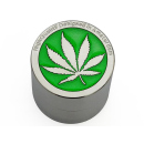 Grinder "Hanfblatt" 4-tlg., 38 x 40 mm, einzeln