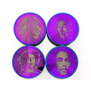 Grinder "Bob Marley" 4-tlg., Regenbogen, 37 x...