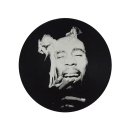 Grinder "Bob Marley" 4-tlg., Schwarz, 37 x 50 mm; einzeln