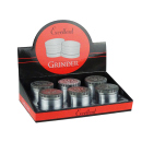 Grinder "Grass Leaf" 4-tlg., Metall, 37 x 51 mm
