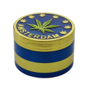 Grinder "Amsterdam" 4-tlg., Gold und Silber, 35 x 50 mm; einzeln