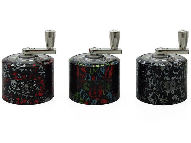 Kurbelgrinder "Skull" 4-tlg., 45 x 50 mm; einzeln