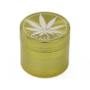 Grinder Grass Leaf 4p, Gold, 37 x 40 mm