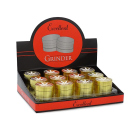 Grinder "Grass Leaf" 4-tlg., gold, 37 x 40 mm