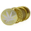 Grinder "Hanfblatt" 4-tlg., Gold, 34 x 51 mm