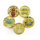 Grinder "Golden Chic" 3-tlg., Gold, 29 x 50 mm;...