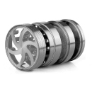 Grinder Spiral Star 4p, 3-coloured sorted, 37 x 50 mm