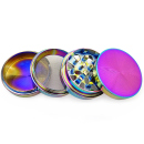 Grinder "Pagoda" 4-tlg., farbig sort., 38,5 x 52 mm; einzeln