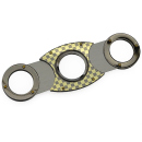 Cigar-Cutter,"Anthrazit-Gold", double-edged, 95...