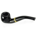 Tobacco Pipe, wooden, plastic mouthpiece, 9mm Filter