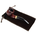 Tobacco Pipe, wooden, plastic mouthpiece, 9mm Filter