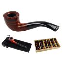 Basic Holzpfeifen, with plastic mouthpiece, 9mm Filter