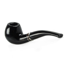 Pfeife "Excellent" mit Farbring, mit Kunststoff Mundstück, 9 mm Filter