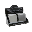 Zigarettenetui "Carbon-Optik" für 20 Zig., mit Spange, 8er Display