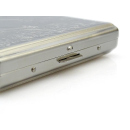 Cigarette Case display 8x "Floral Metall" with clasp, capacity 20 cigarettes