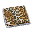 Cigarette Case display 12x "Wild Cat" with clasp, capacity 20 cigarettes