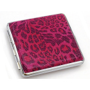 Cigarette Case display 12x "Wild Cat" with rubber band, capacity 20 cigarettes