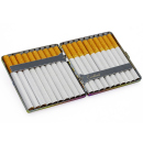 Cigarette Case display 12x "Rainbow" with clasp, capacity 20 cigarettes