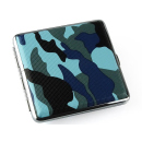 Cigarette Case display 12x "Camouflage" with rubber band, capacity 20 cigarettes